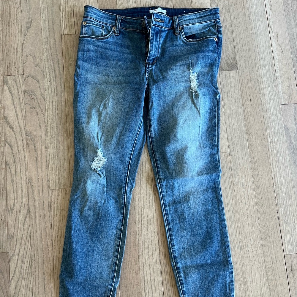 STS Blue Women's Straight Leg Distressed Jeans